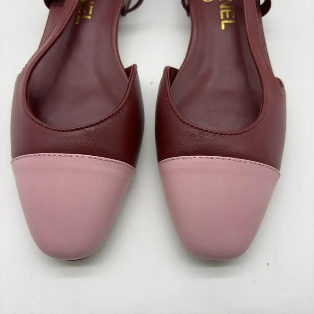 CHANEL Slingback Flats in Multicolor